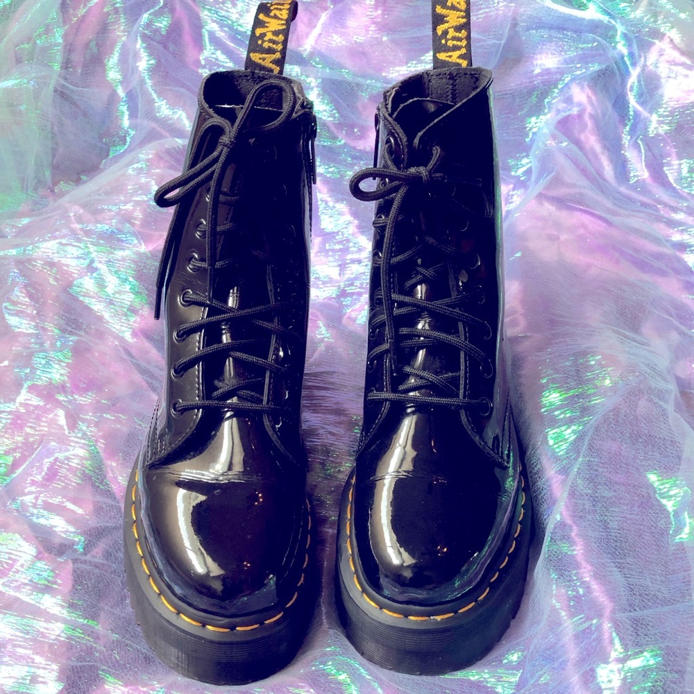 Dr. Martens Platform Jadon Patent Leather Boots